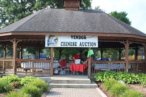 Festival vendor display at Lake Latonka 2025
